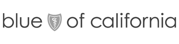 Blue of California logo - grey